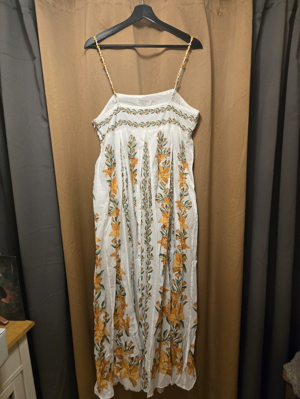 FARM Rio Tropical Lightness Off White Sleeveless Maxi Dress XL - Picture 6 of 8